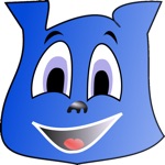 Blue Dog Emoji Stickers