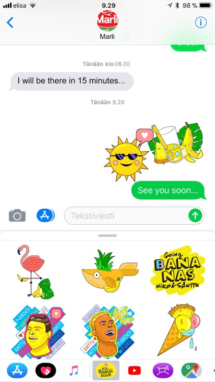 Juissi going Bananas Stickers