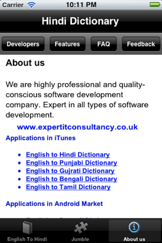 Hindi Dictionary from English screenshot 4