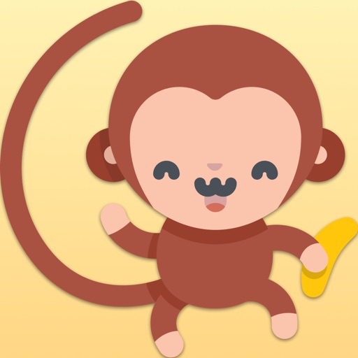 Monkey Life in jungle icon