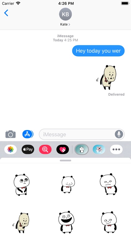 billie panda stickers