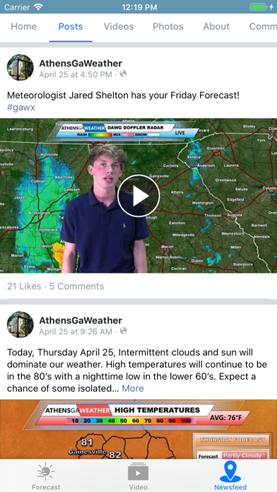 Athens Georgia Weather screenshot 3