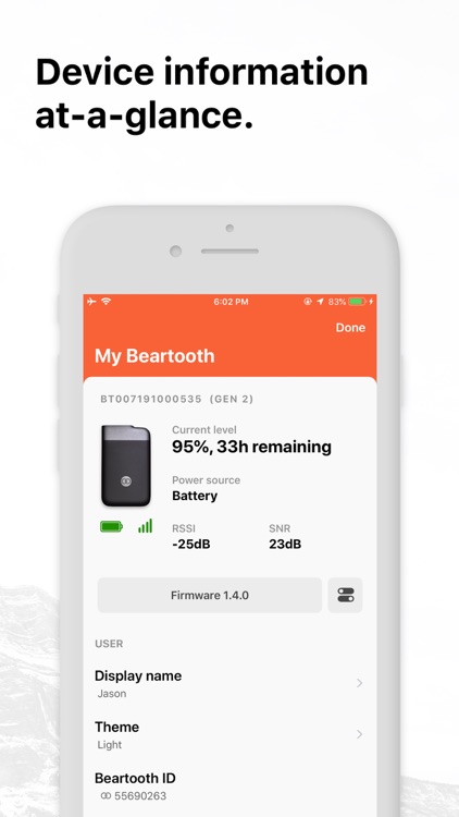 Beartooth for iPhone