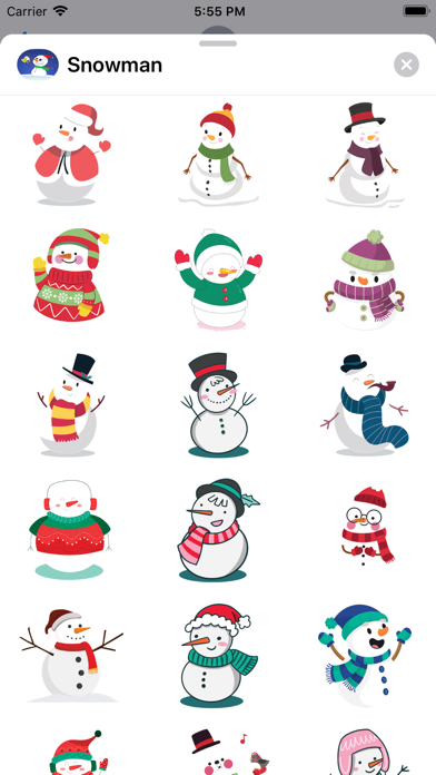 How to cancel & delete Snowman Funny Stickers! from iphone & ipad 1