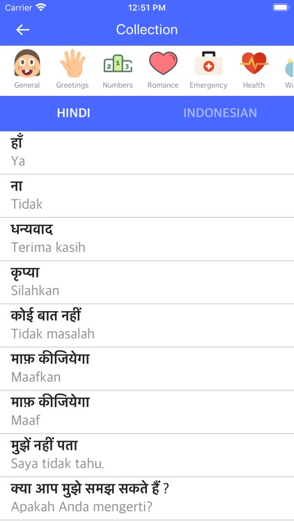 Hindi Indonesian Dictionary