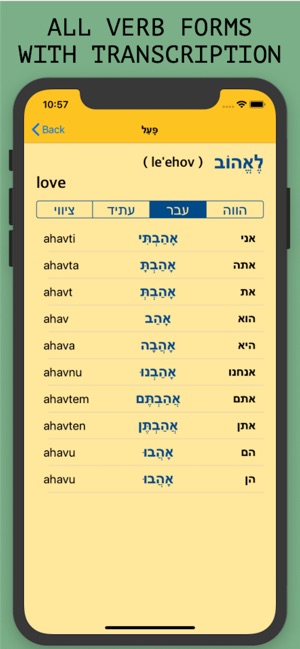 Verbs.Hebrew Pro(圖2)-速報App