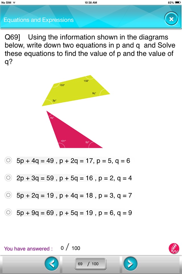 8th Equations&Expressions screenshot 3