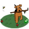 Cute Welsh Terrier Dog Sticker