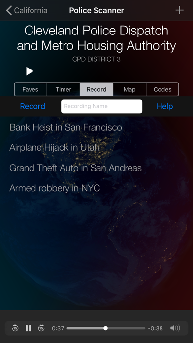 Police Scanner Radio Pro (Music & News Stations) Screenshot 2