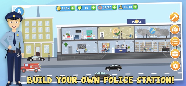 Police Inc: Tycoon sim game