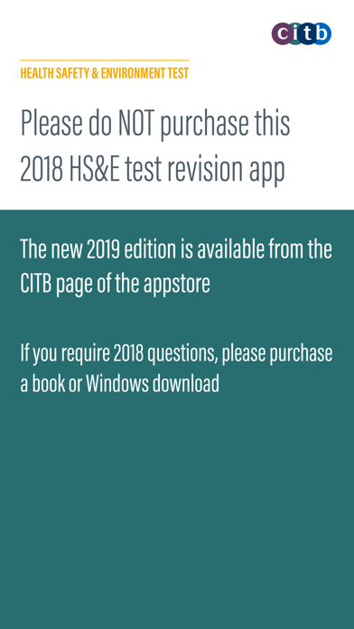 CITB Op/Spec HS&E test 2018