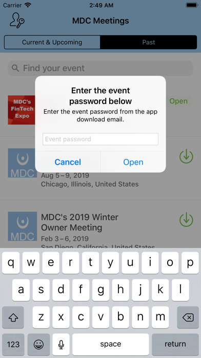 MDC Owner Meetings screenshot 2