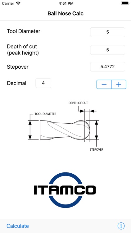 Ball Nose Calculator