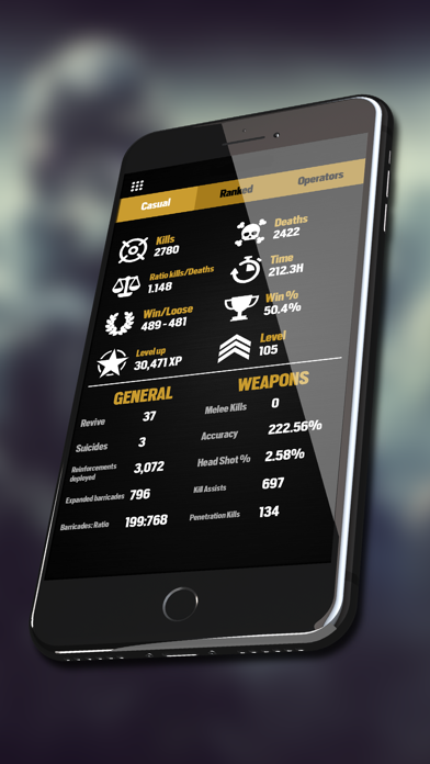 R6 Stat For Rainbow Six By Be Apply Ios United States
