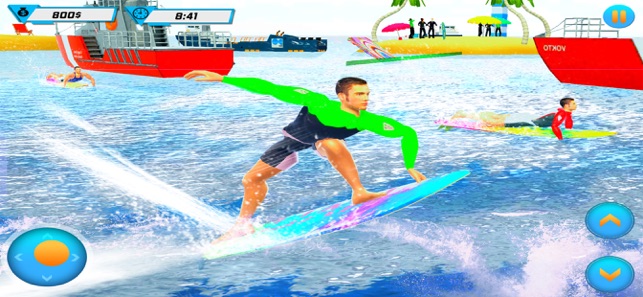 Beach Water Surfing Fun Race(圖2)-速報App