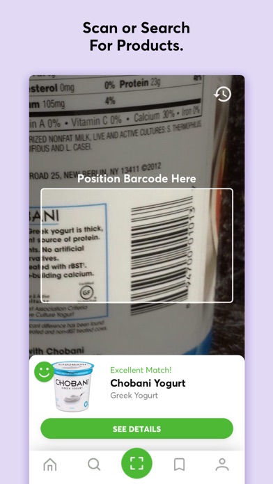 ShopWell - Healthy Diet & Grocery Food Scanner screenshot