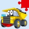 Trucks and Cars Jigsaw Puzzles combine high quality cartoon animations and the classic puzzles that kids love