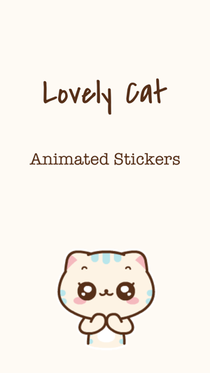 Lovey Cat Animated Stickers