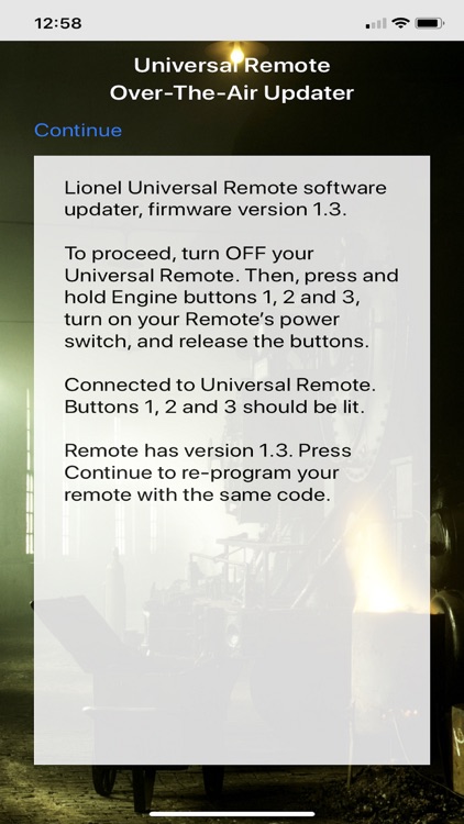 LionChief U Remote Updater