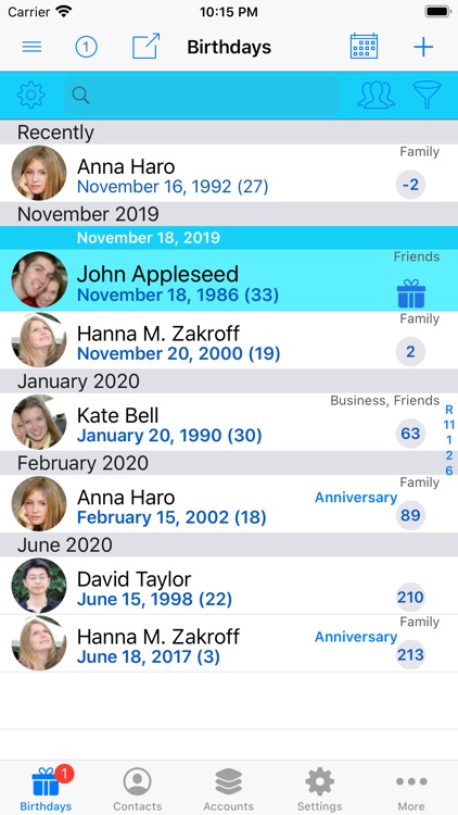 BirthdaysPro screenshot-5