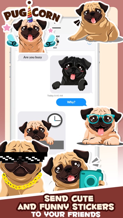 Pug Puppy Dog Emoji & Stickers screenshot-3