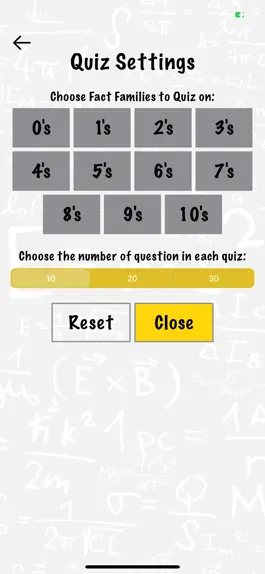 Game screenshot Math Facts Quiz apk