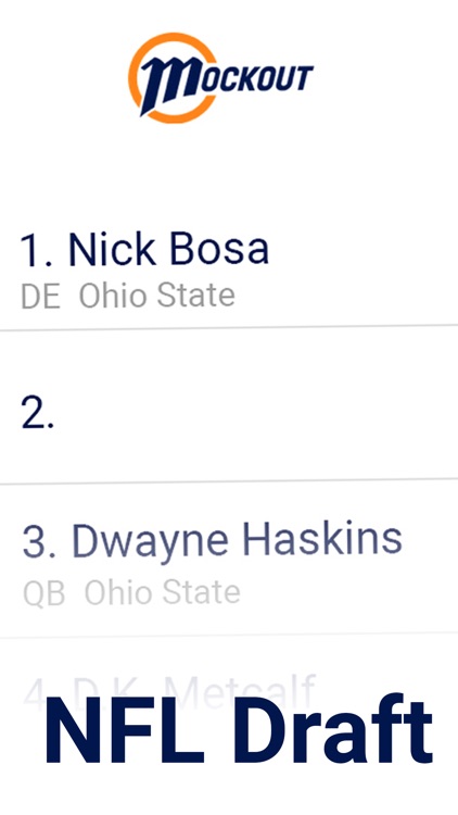 MockOut - NFL mock draft games