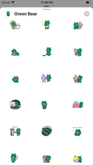 Green Bear Animated Stickers(圖3)-速報App