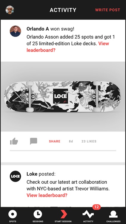 Loke: Skate spots & challenges