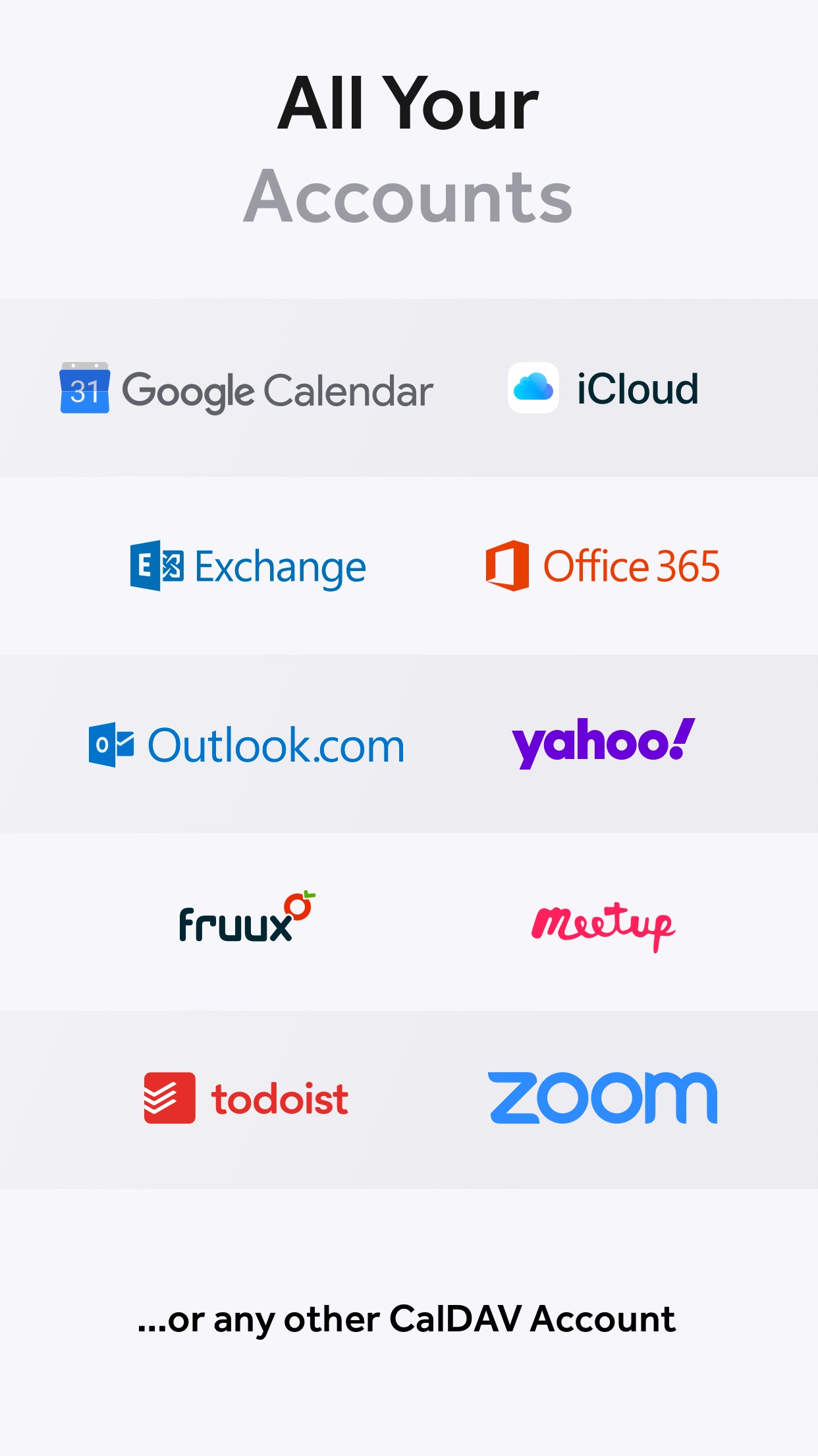 Screenshot do app Fantastical - Calendar & Tasks