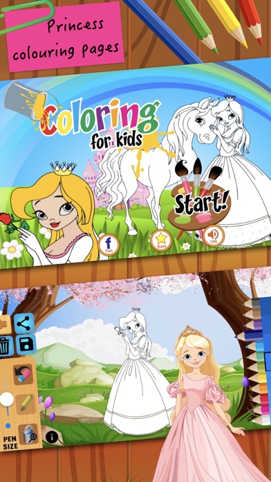 How to cancel & delete Princess Fairy Tales Coloring from iphone & ipad 1