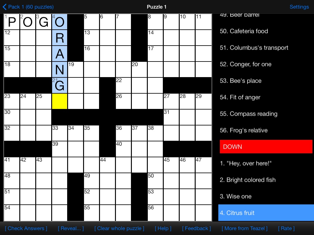 Crossword US screenshot 2