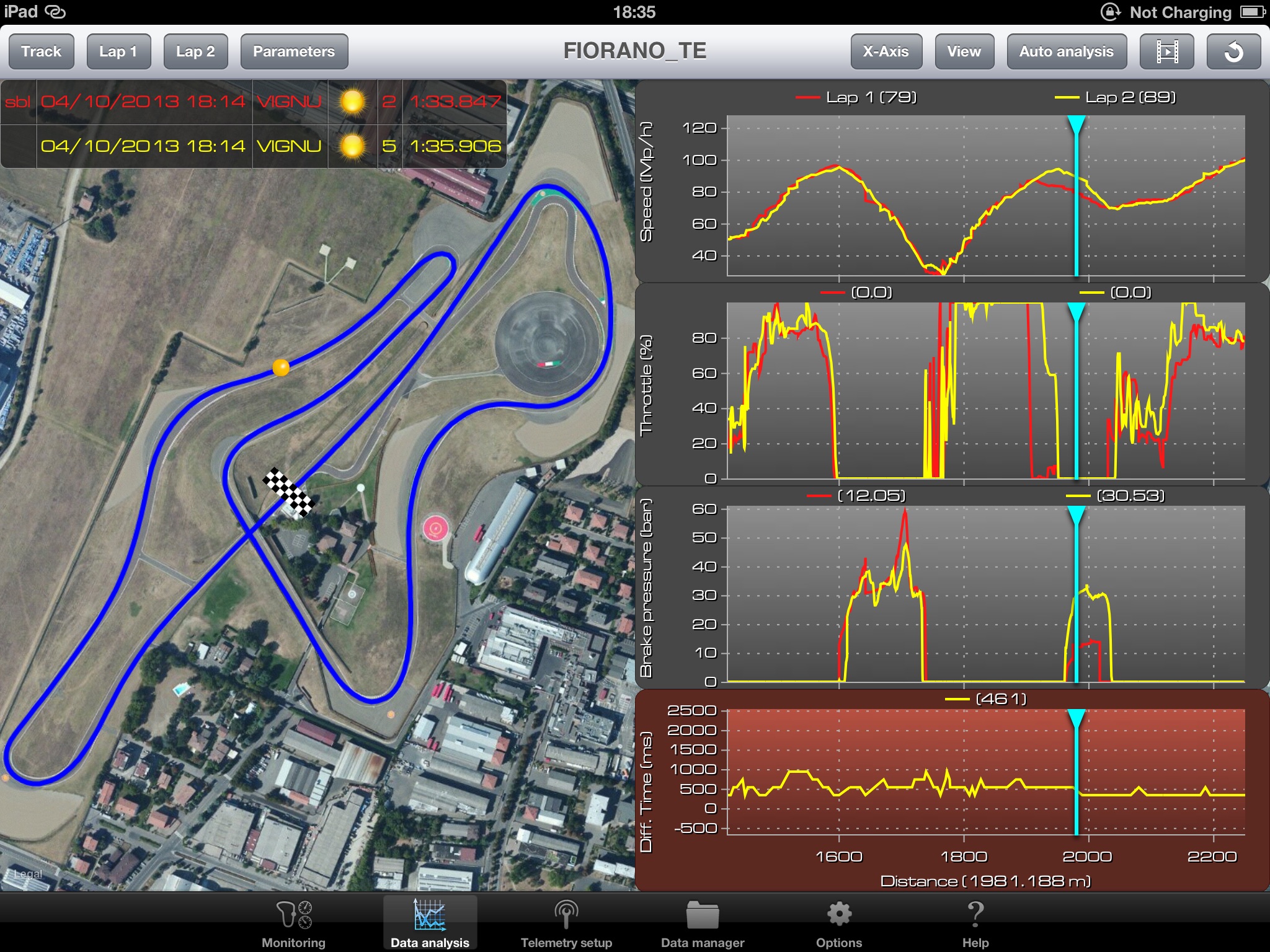 Ferrari Telemetry screenshot 3