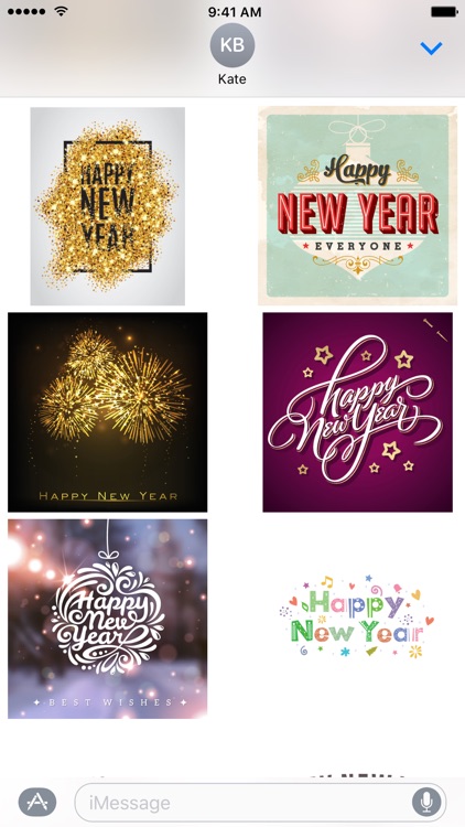 Happy New Year: Stickers