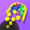 Clean up cubes from amazing 3D pictures and put all the pieces into the hole