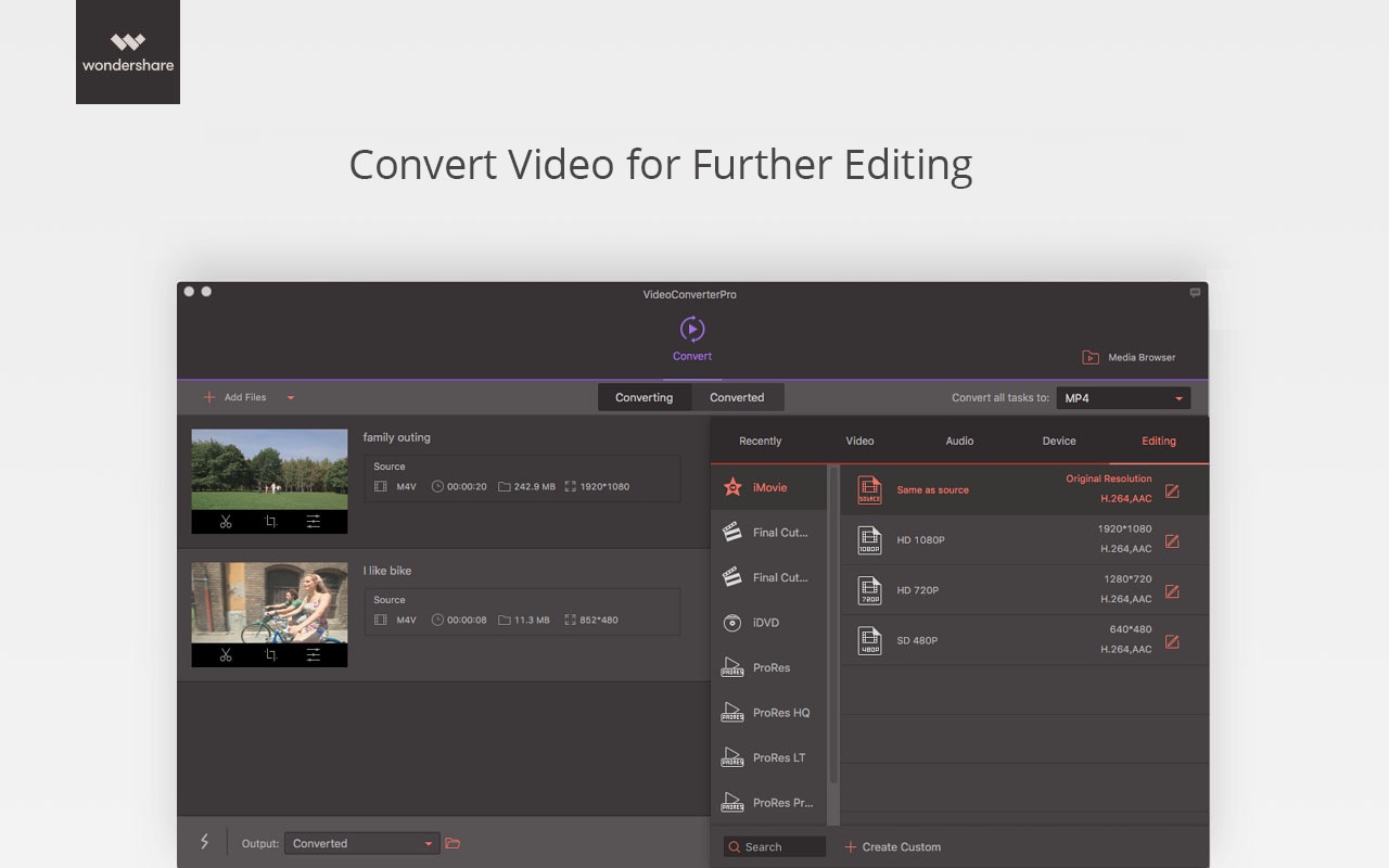 Screenshot do app VideoConverterPro
