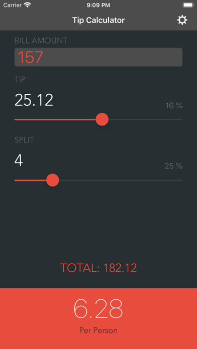 Minimalist Tip Calculatorのおすすめ画像1