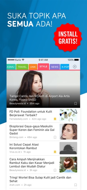 Kurio – App Berita Indonesia(圖1)-速報App