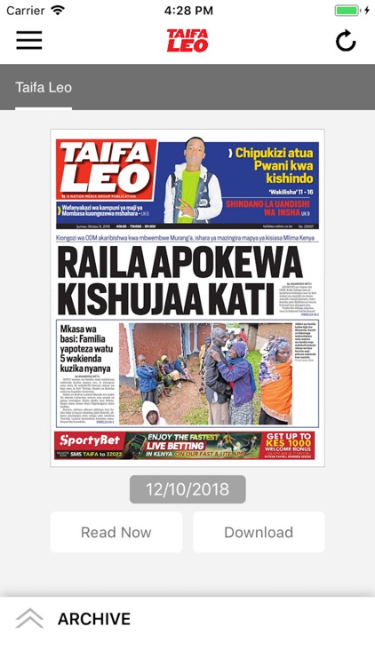 Taifa Leo Epaper App