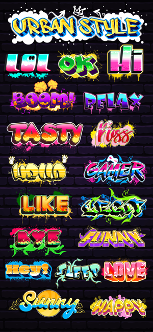 Graffiti Stickers for iMessage