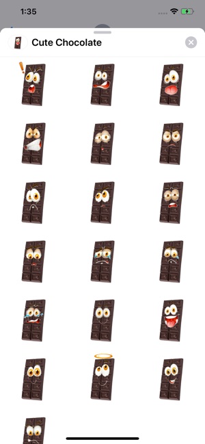 Cute Chocolate Sticker Pack(圖1)-速報App