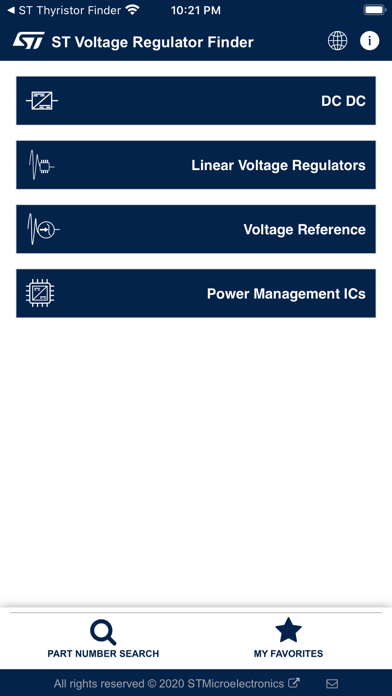 How to cancel & delete ST Voltage Regulators Finder from iphone & ipad 1