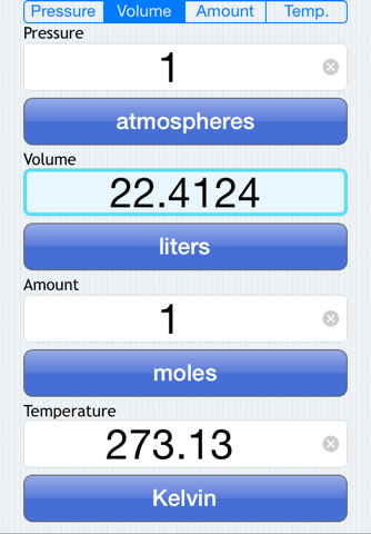 PVnRT - Ideal Gas Calculator - náhled