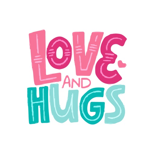 Love & Hugs Adorable Sticker icon