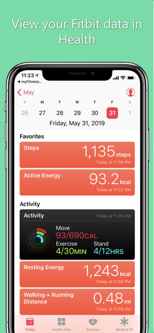 sync apple health steps to fitbit