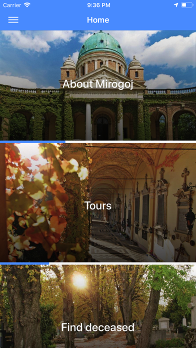 Cemetery guide Mirogoj Zagreb screenshot 3