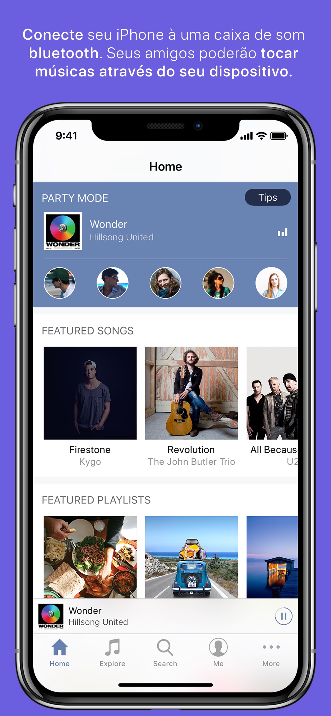 Screenshot do app SoundShare