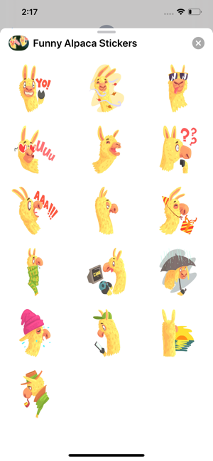 New Funny Alpaca Stickers(圖2)-速報App