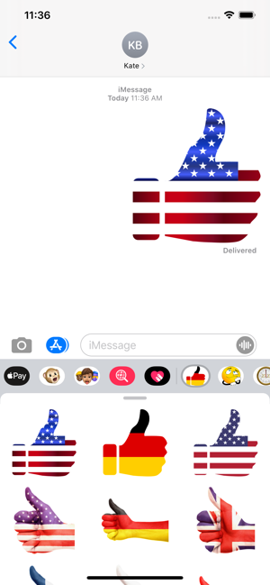 Thumbs Up Flag Stickers(圖1)-速報App