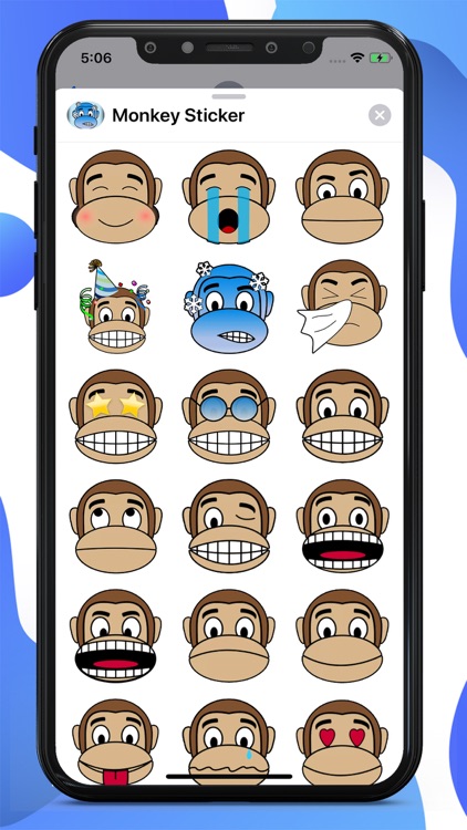 Monkey Cartoon Stickers